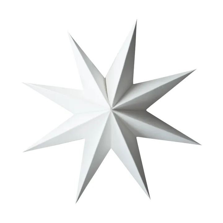 Paper winter star διακοσμητικό κρεμαστό - White, large, Ø19 εκ. - DBKD