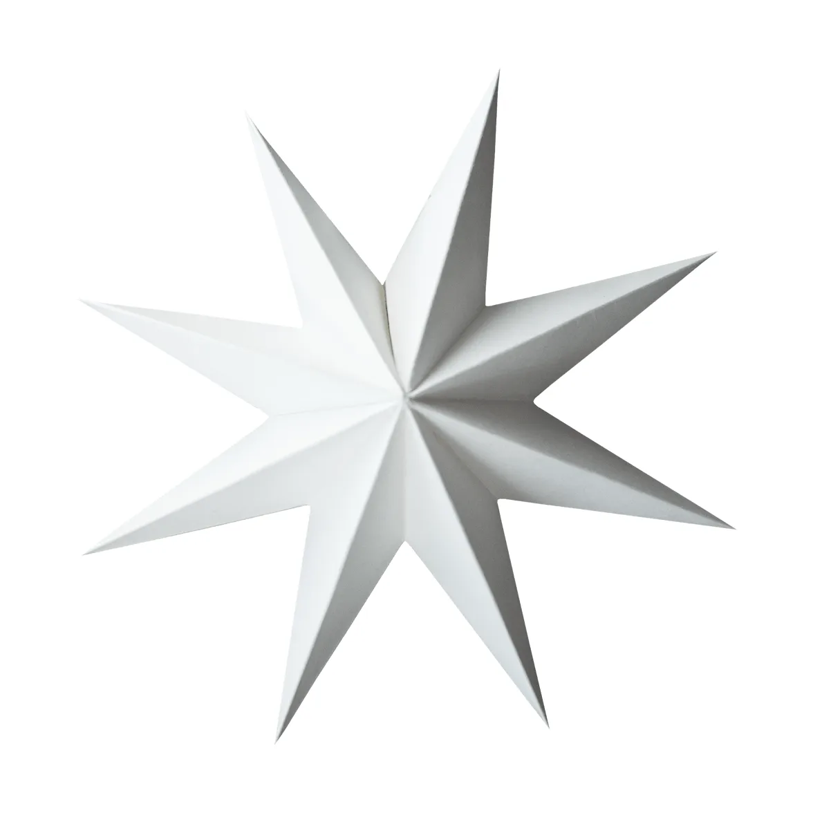 Paper winter star διακοσμητικό κρεμαστό, White, small, Ø9 εκ. DBKD