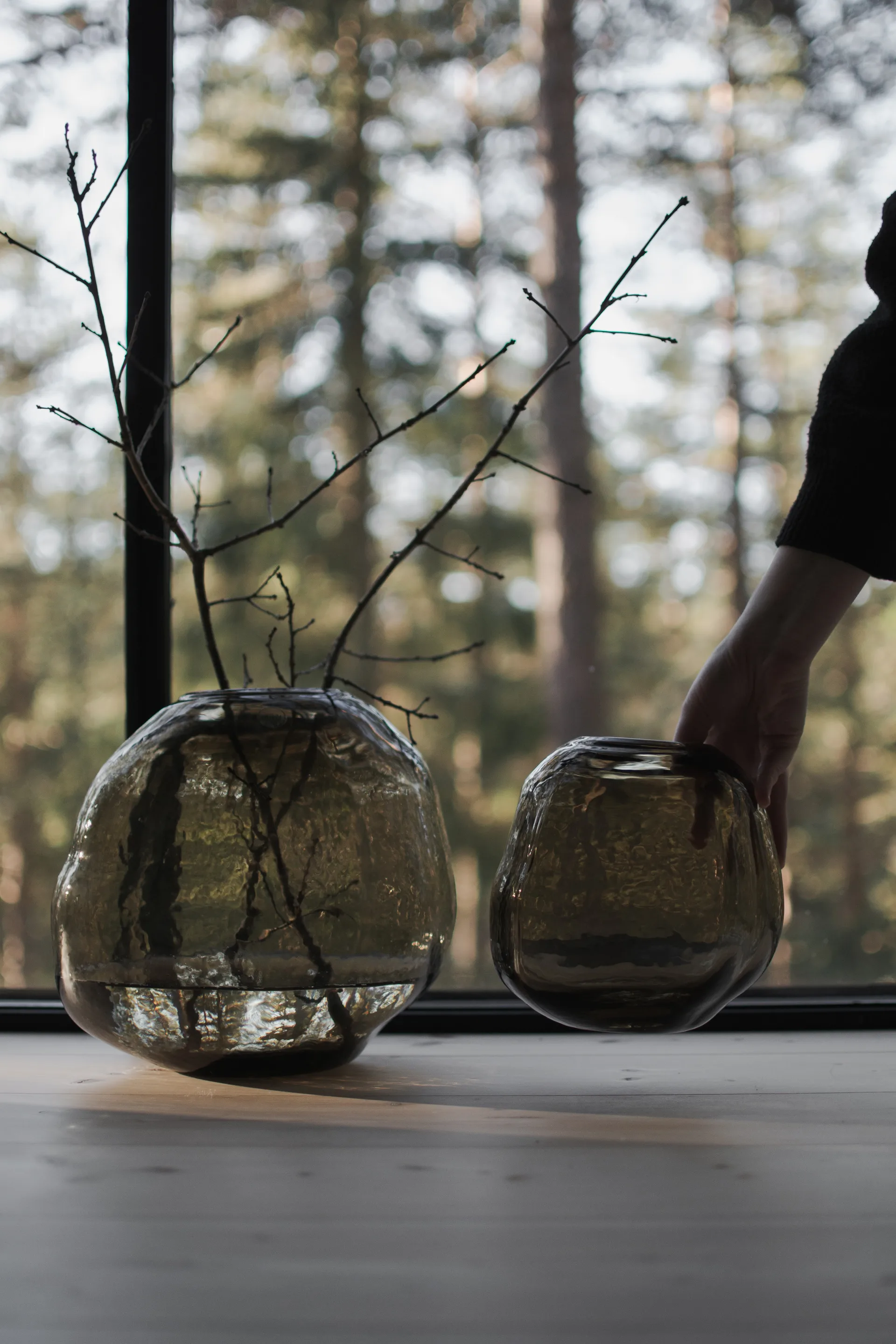 Βάζο Pebble καφέ, Μικρό Ø20 cm DBKD