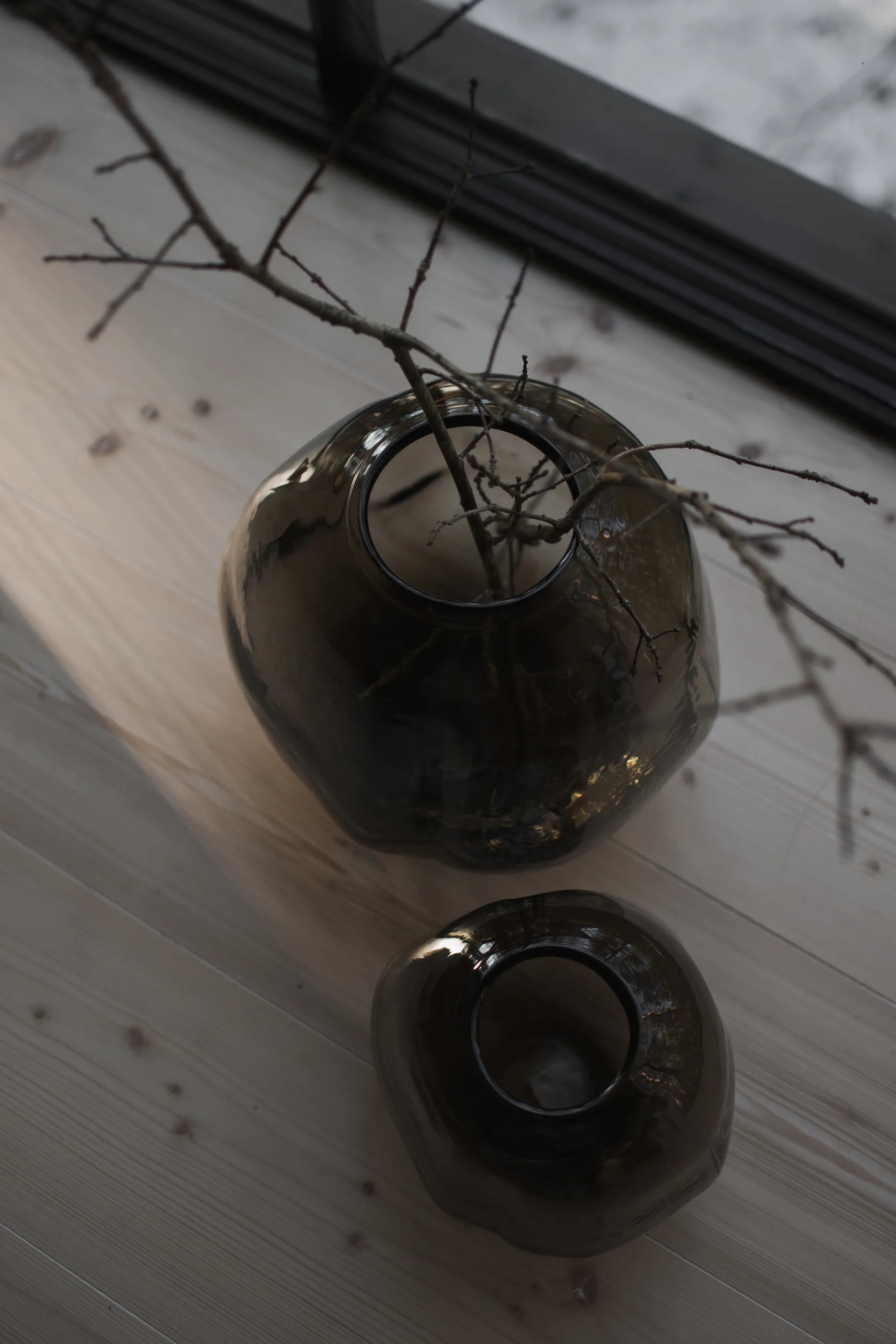 Βάζο Pebble καφέ, Μεγάλο Ø28 cm DBKD