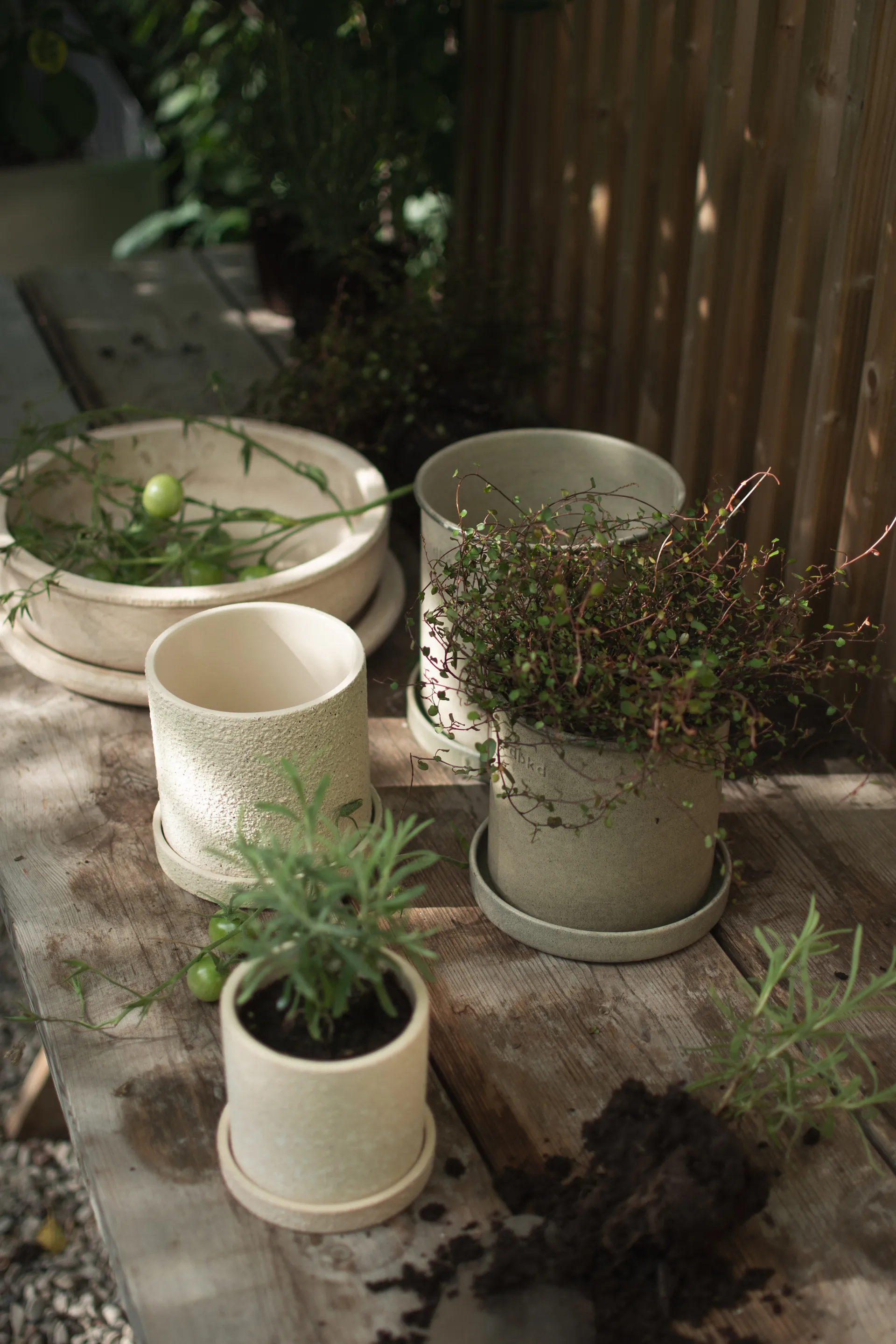 Γλάστρα Plant pot μικρή 2-pack, Beige DBKD