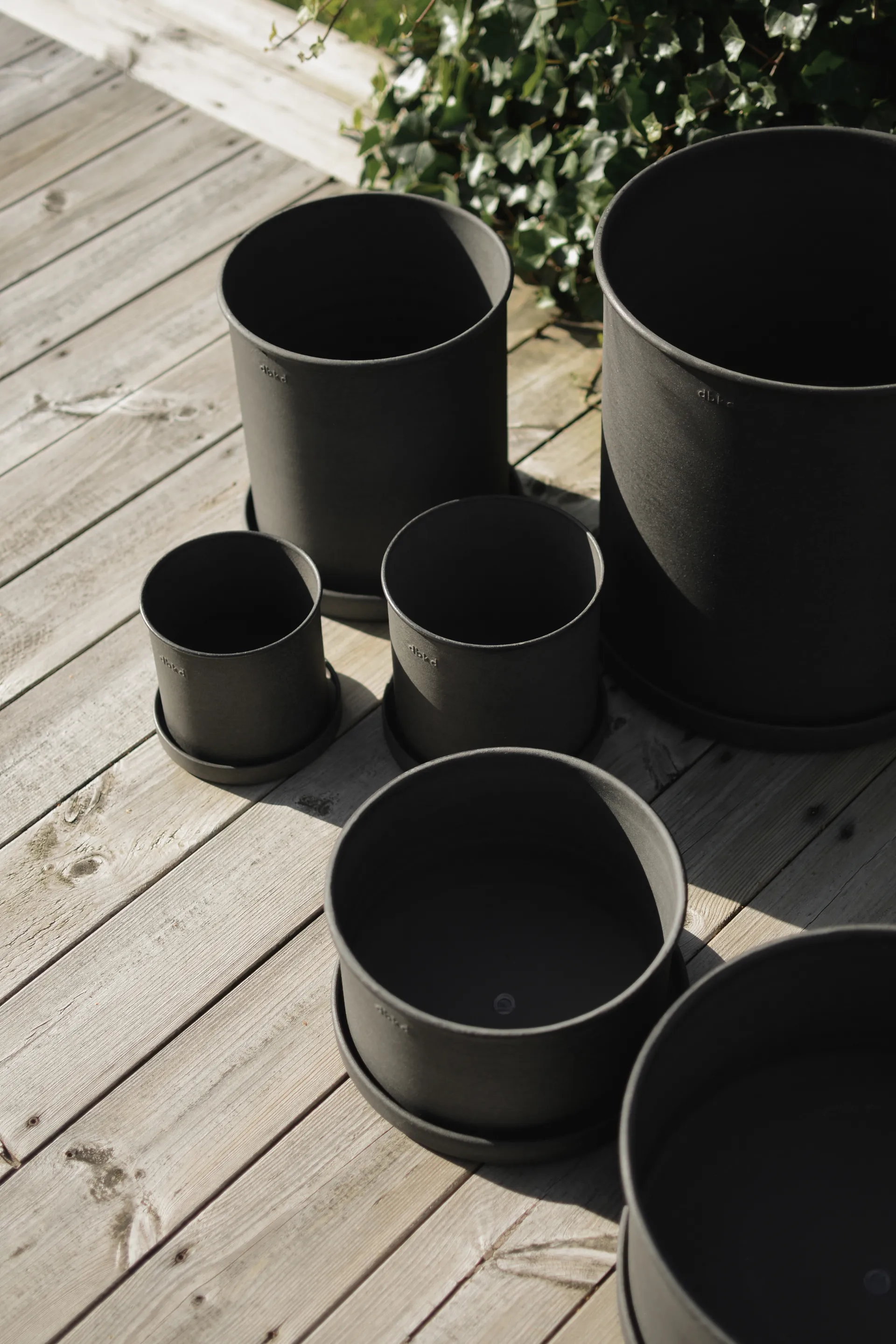 Γλάστρα Plant pot μικρή 2-pack, Black DBKD