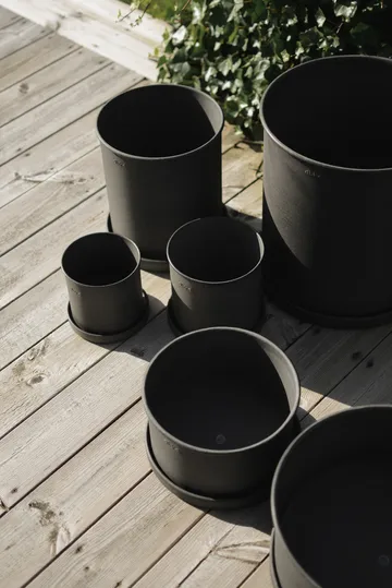 Γλάστρα Plant pot μικρή 2-pack - Black - DBKD