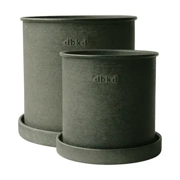 Γλάστρα Plant pot μικρή 2-pack - Green - DBKD