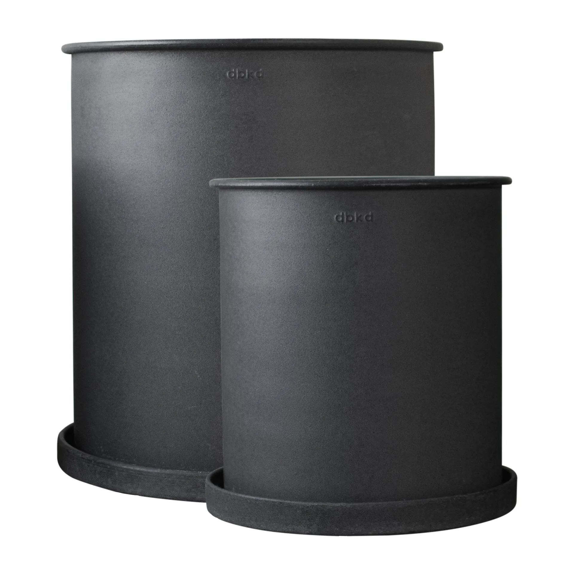 Γλάστρα λουλουδιών Plant pot large 2 τεμαχίων, Black DBKD