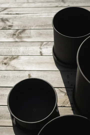 Γλάστρα λουλουδιών Plant pot large 2 τεμαχίων - Black - DBKD