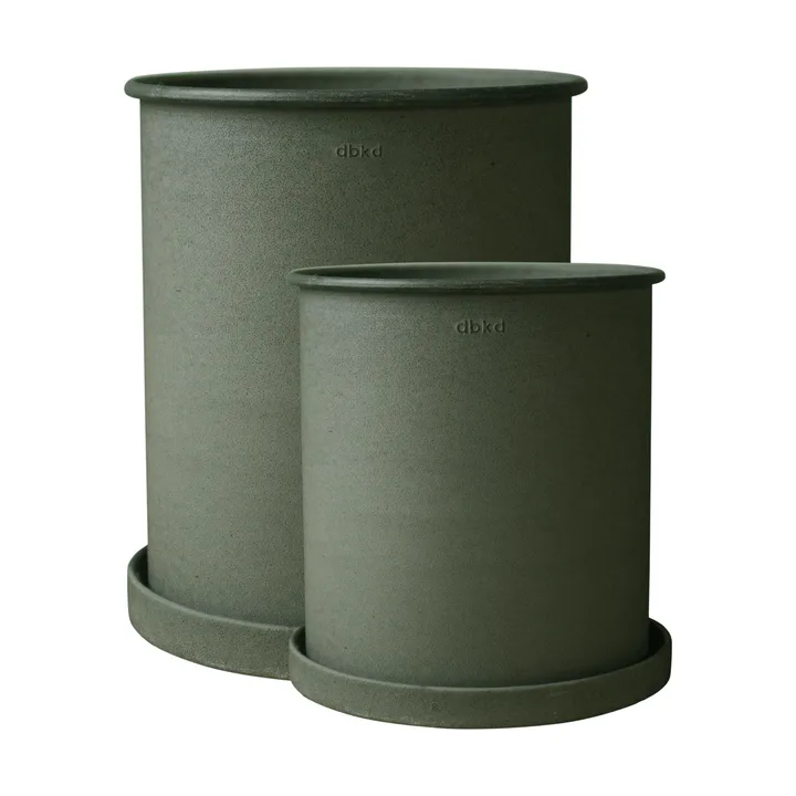 Γλάστρα λουλουδιών Plant pot large 2 τεμαχίων - Green - DBKD