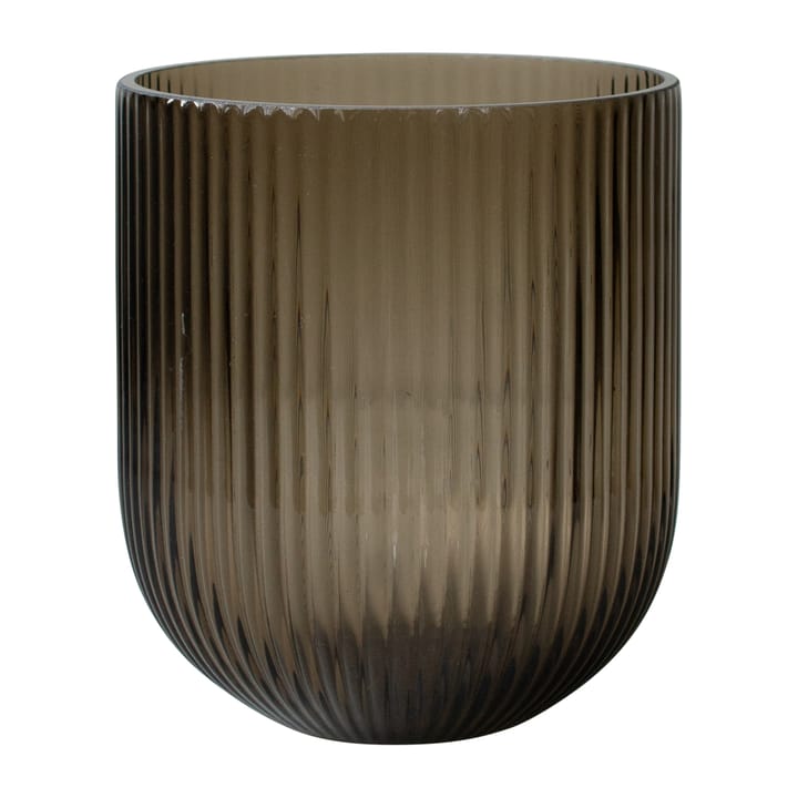 Simple Stripe γυάλινο βάζο καφέ - Medium - DBKD