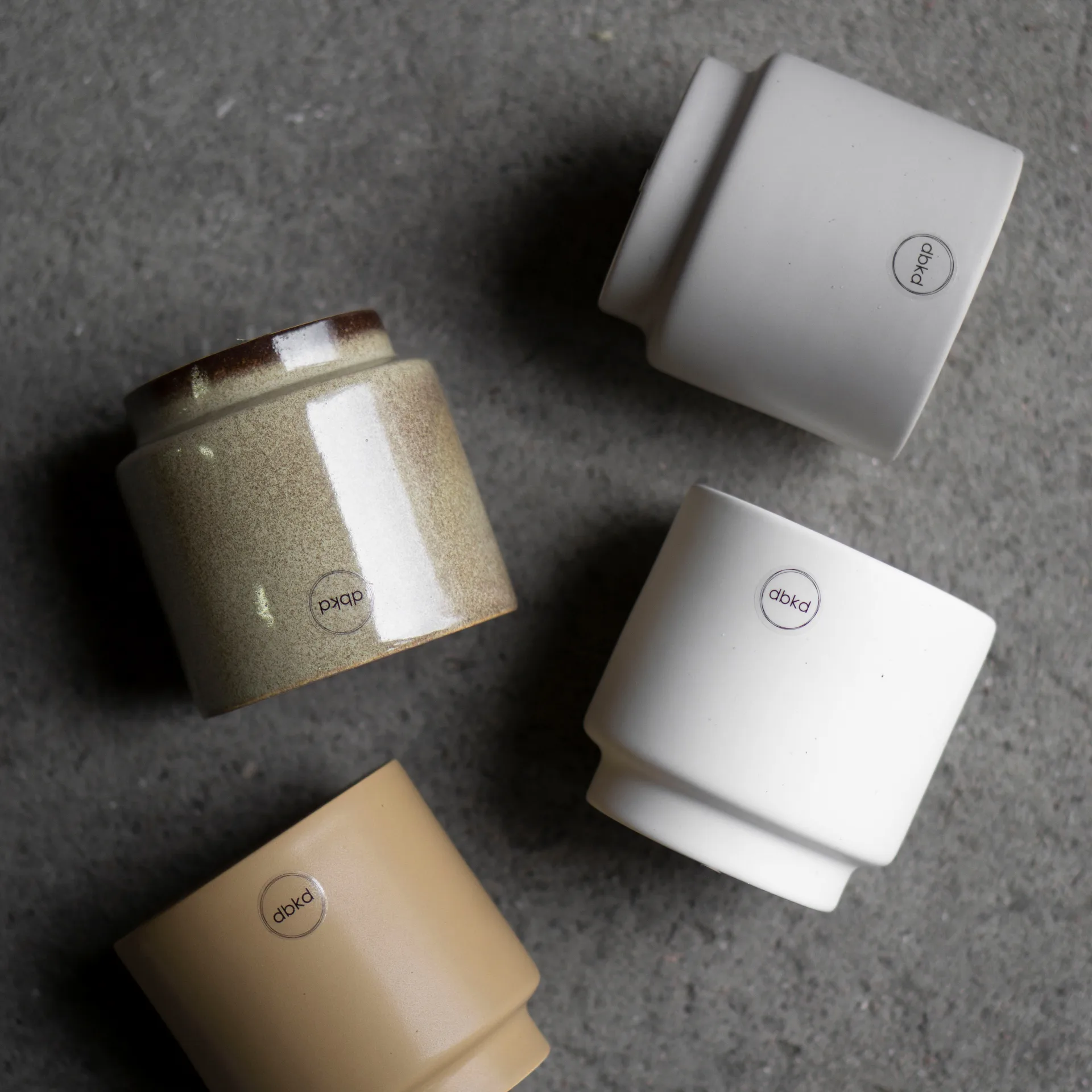 Solid γλάστρα γκρι, Μικρό DBKD