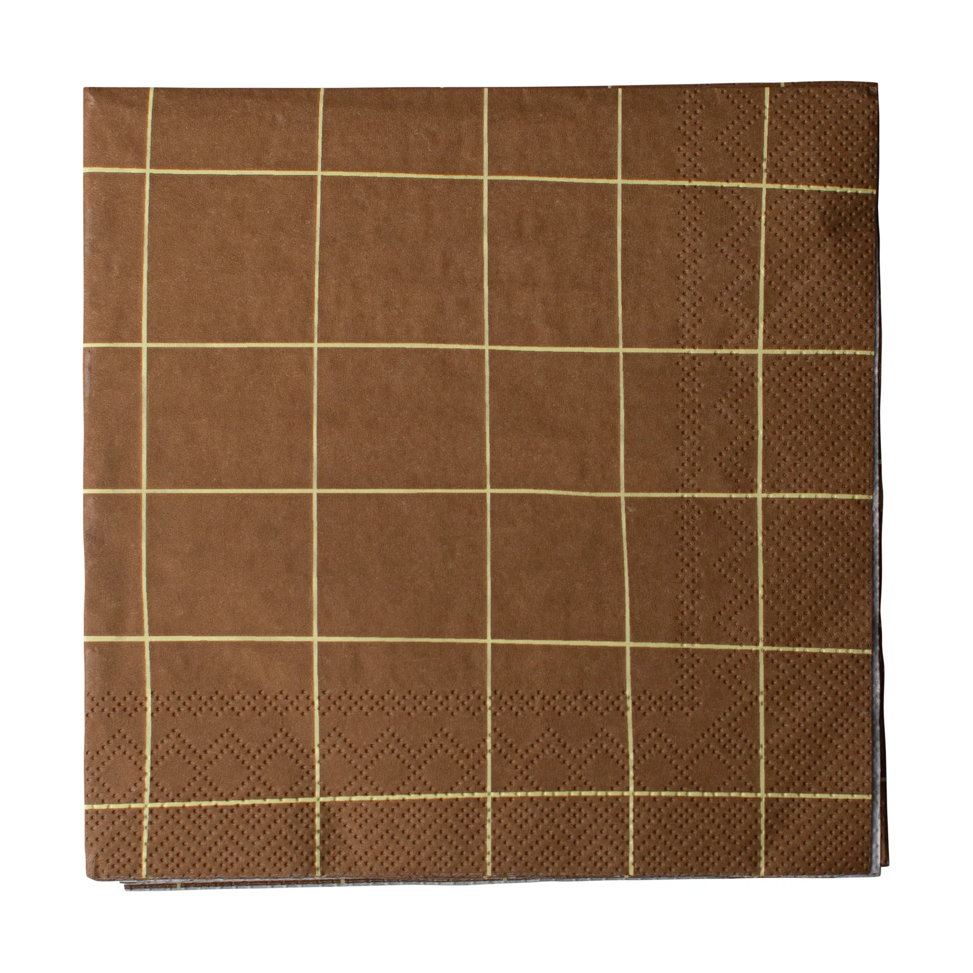 Square χαρτοπετσέτα 33x33 cm 20 τεμαχίων, Brown DBKD