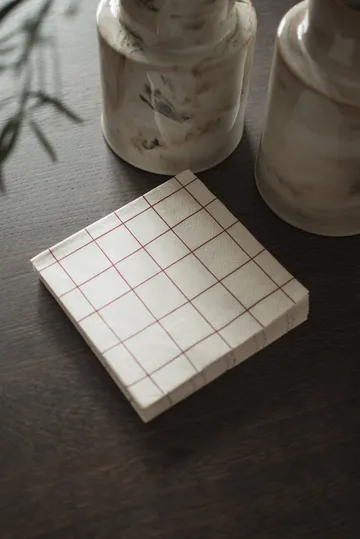 Square χαρτοπετσέτα 33x33 cm 20 τεμαχίων - Dark red - DBKD