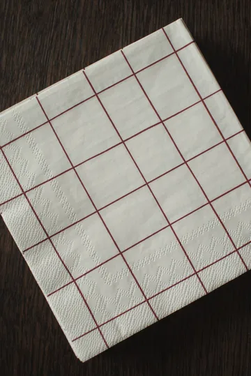 Square χαρτοπετσέτα 33x33 cm 20 τεμαχίων - Dark red - DBKD