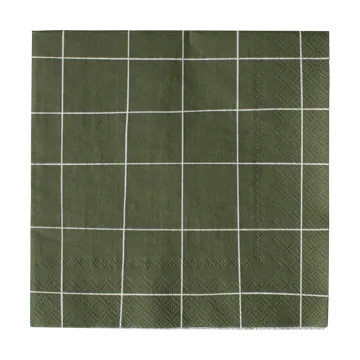 Square χαρτοπετσέτα 33x33 cm 20 τεμαχίων - Green - DBKD