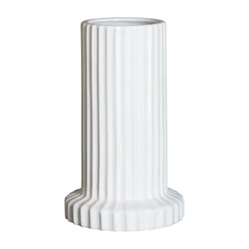 Stripe βάζο 18 cm - Γυαλιστερό λευκό - DBKD