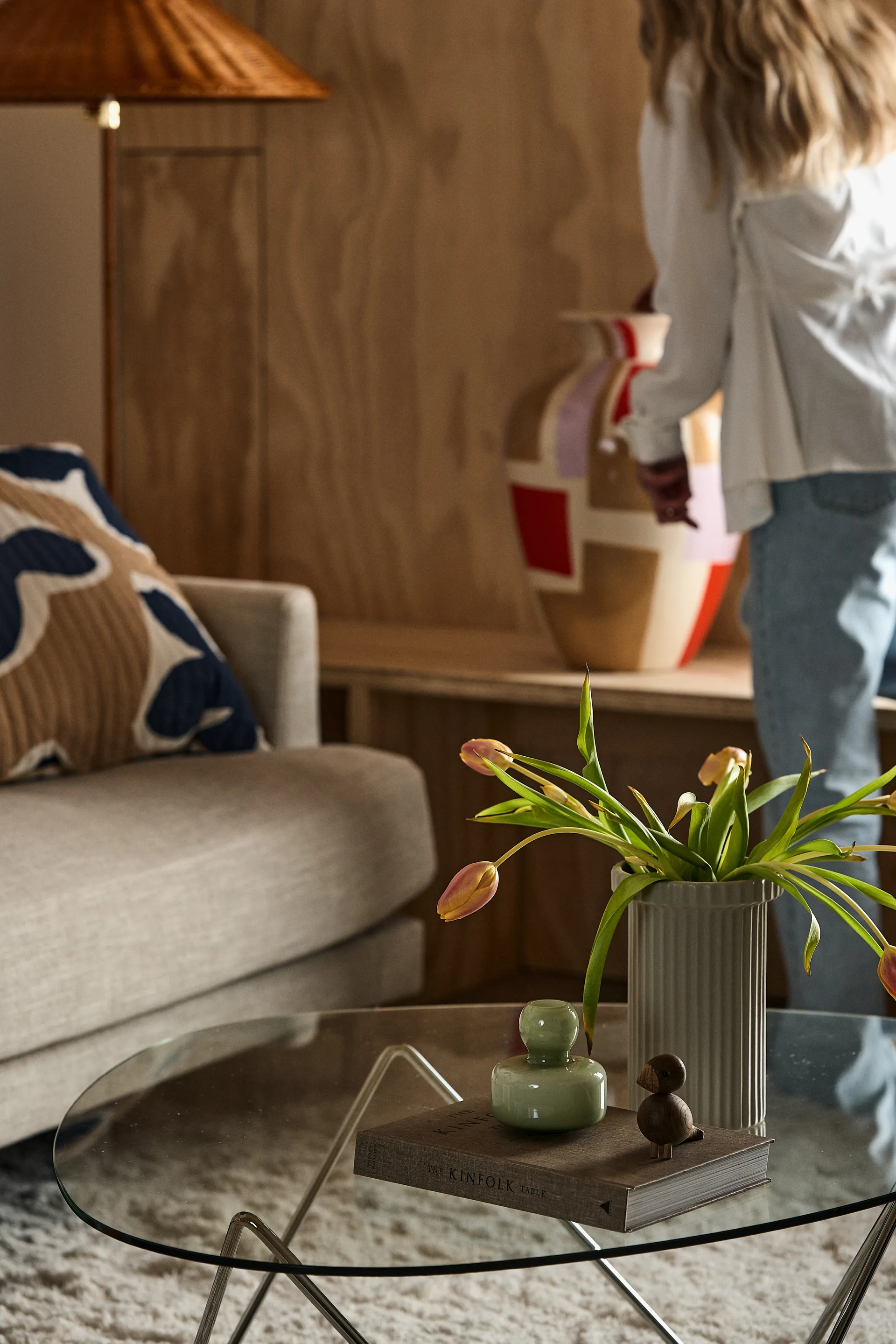 Stripe γλάστρα μαγάλη Ø22 cm, Αμμώδης ασπάλακας DBKD