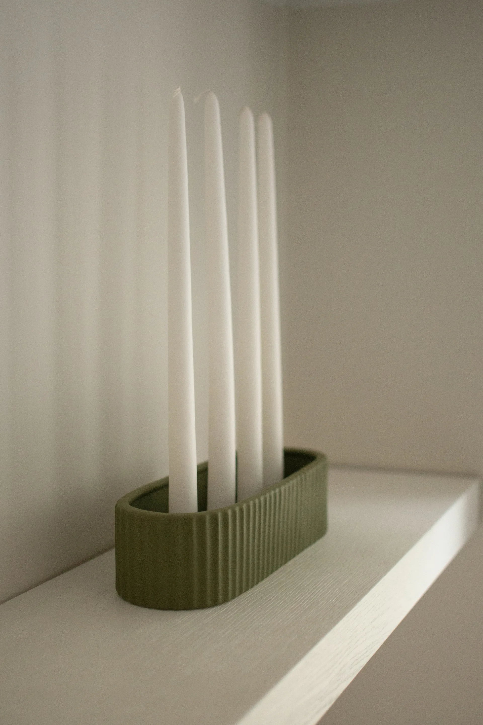 Κηροπήγιο Stripe 30 cm, Green DBKD