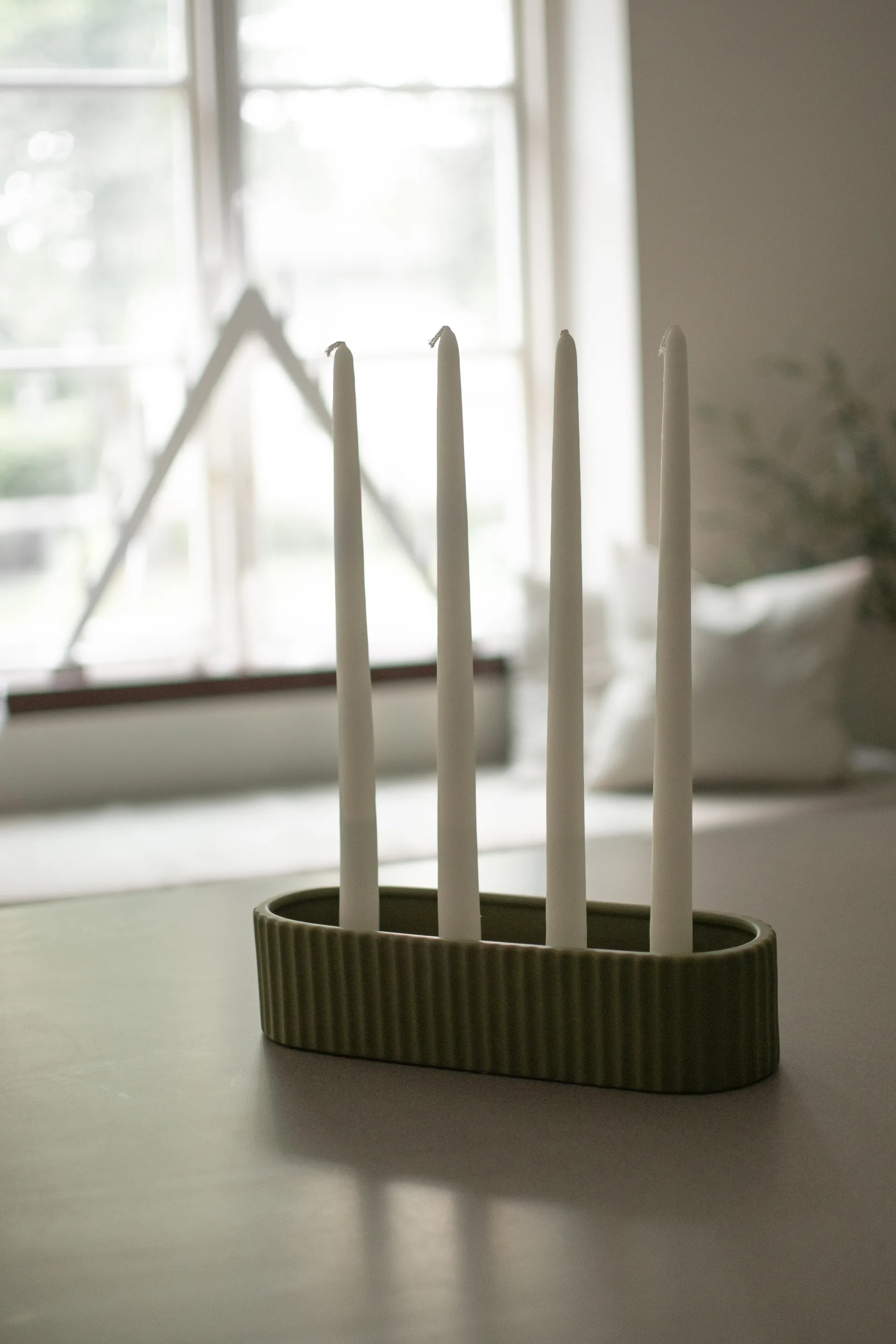 Κηροπήγιο Stripe 30 cm, Green DBKD