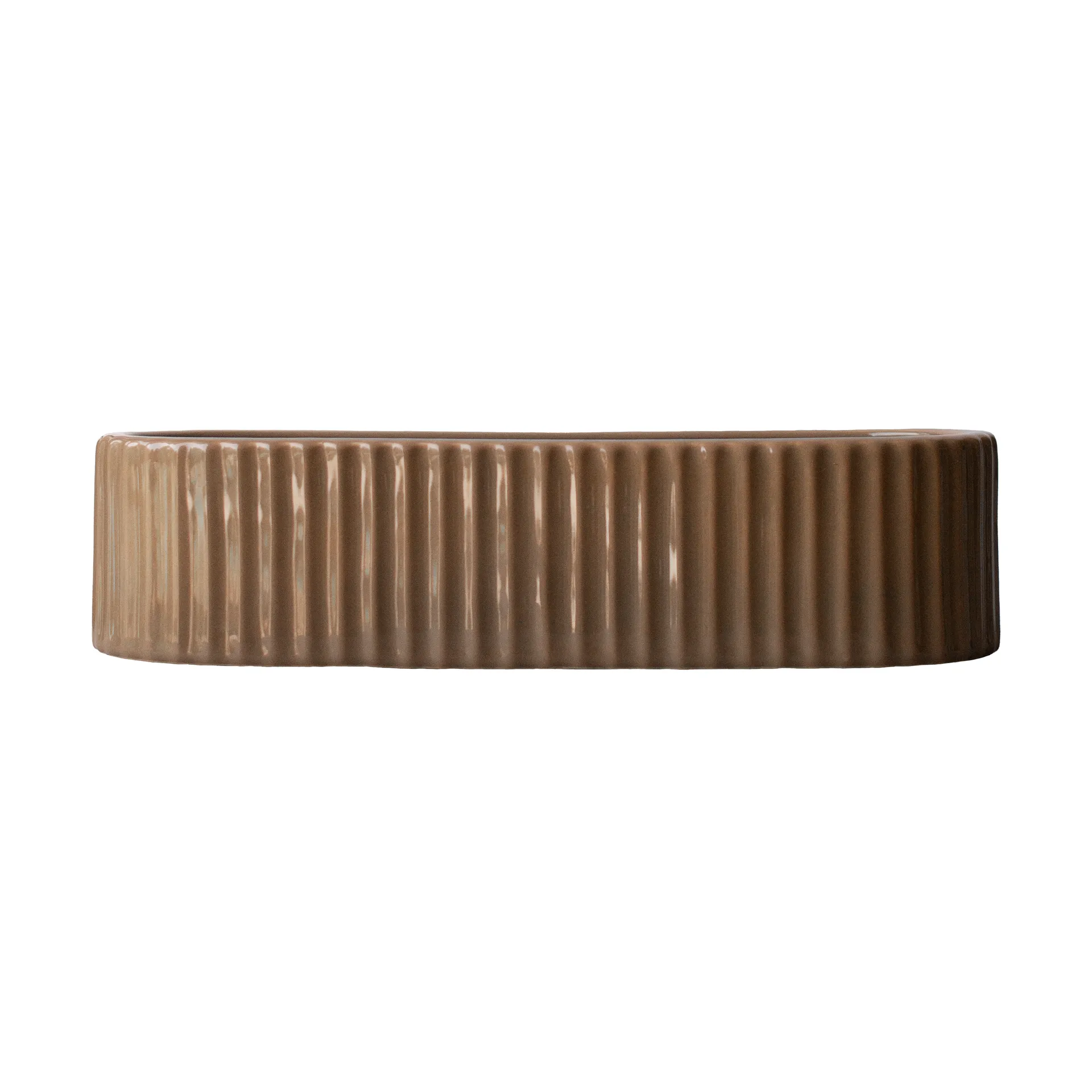 Κηροπήγιο Stripe 30 cm, Shiny nougat DBKD