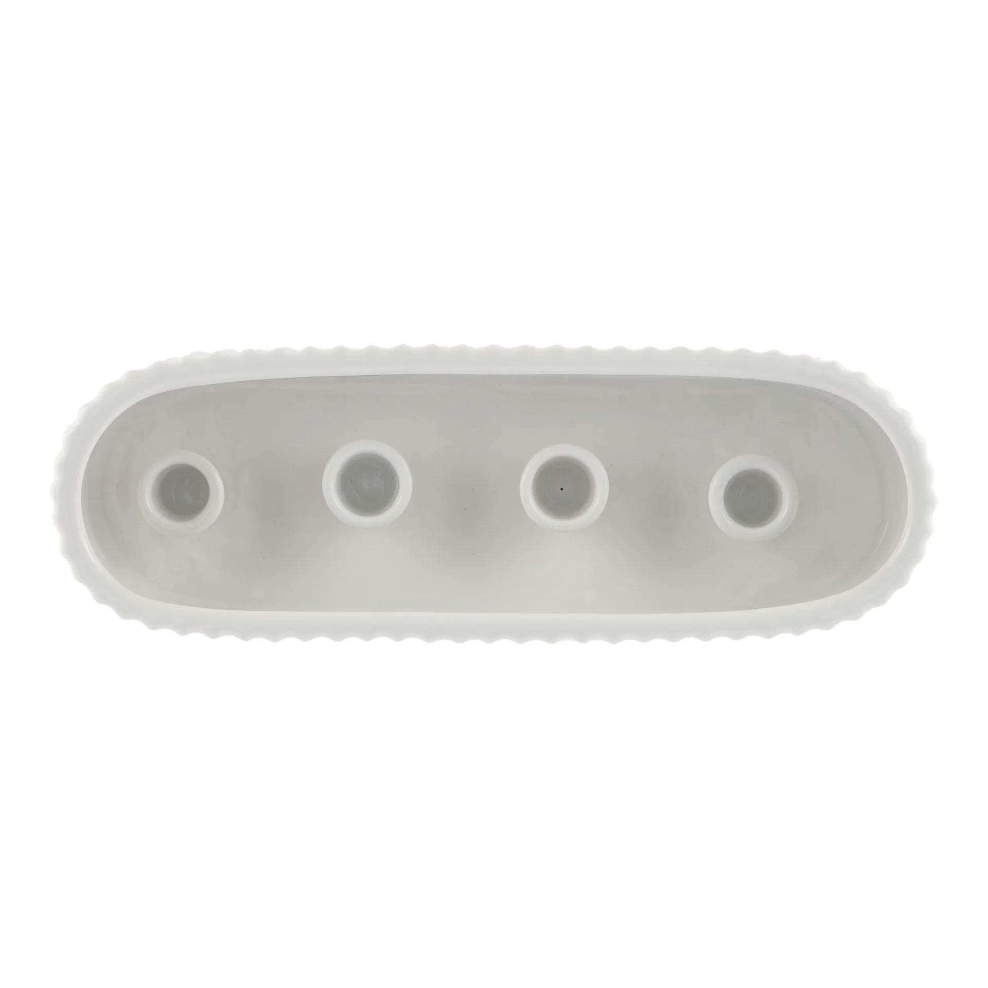 Χριστουγεννιάτικο κερί Stripe 30 εκ, Shiny white DBKD