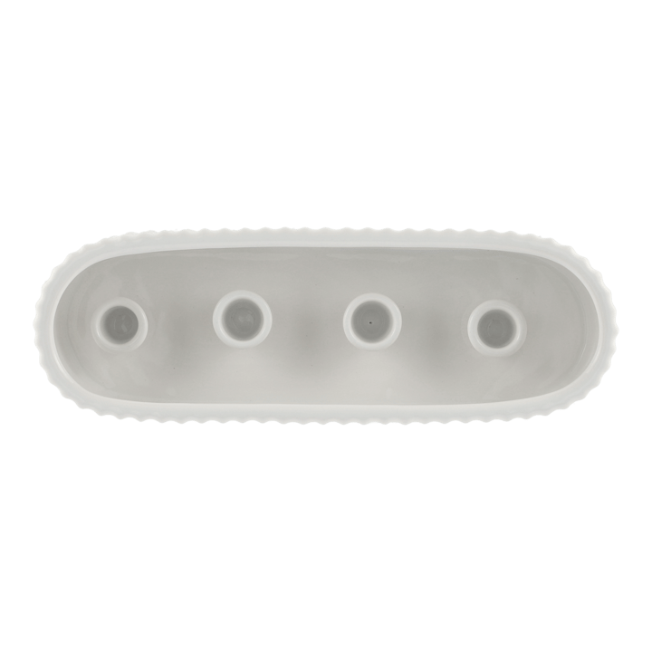 Χριστουγεννιάτικο κερί Stripe 30 εκ, Shiny white DBKD