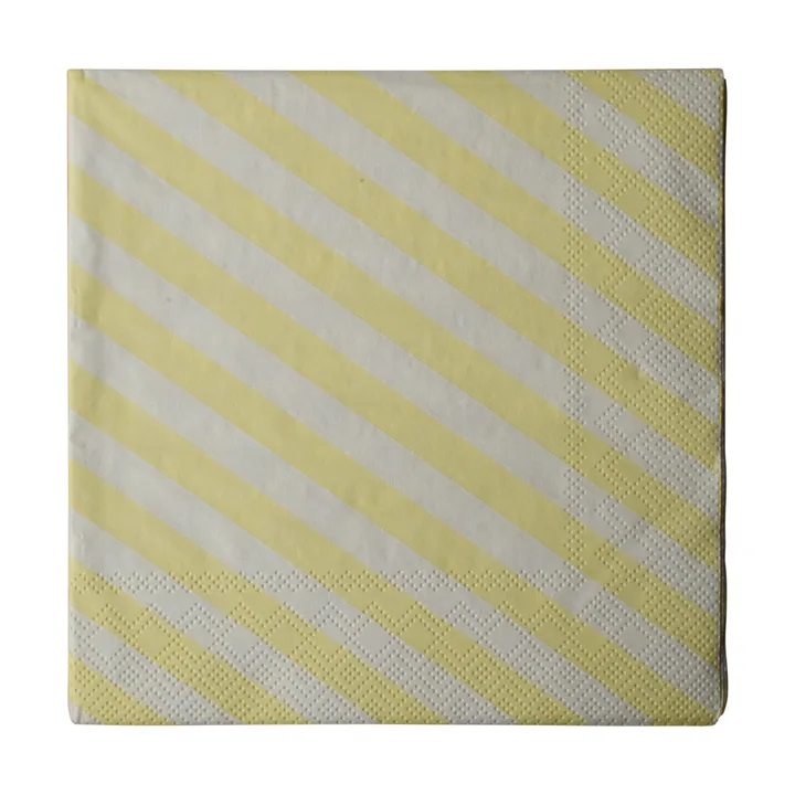 Stripe χαρτοπετσέτα 33x33 εκ. 20 τεμαχίων - Creme - DBKD