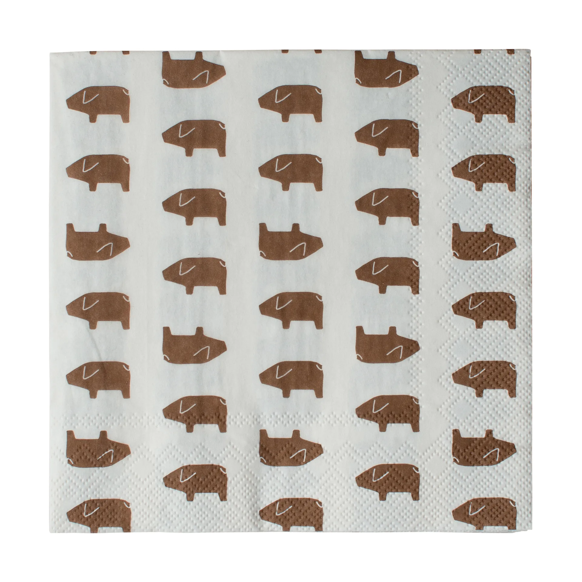Swedish pig χαρτοπετσέτα 33x33 εκ. 20-pack, Brown DBKD