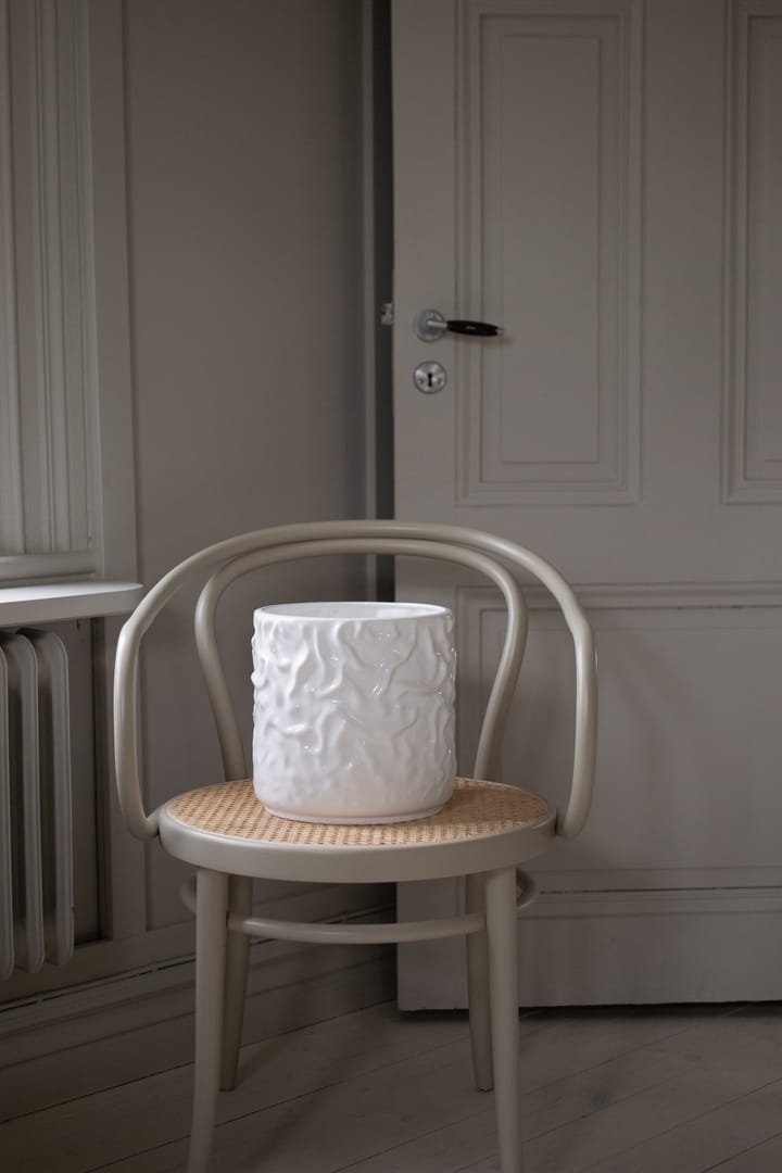 Swoon γλάστρα Ø31 cm, Γυαλιστερό λευκό DBKD