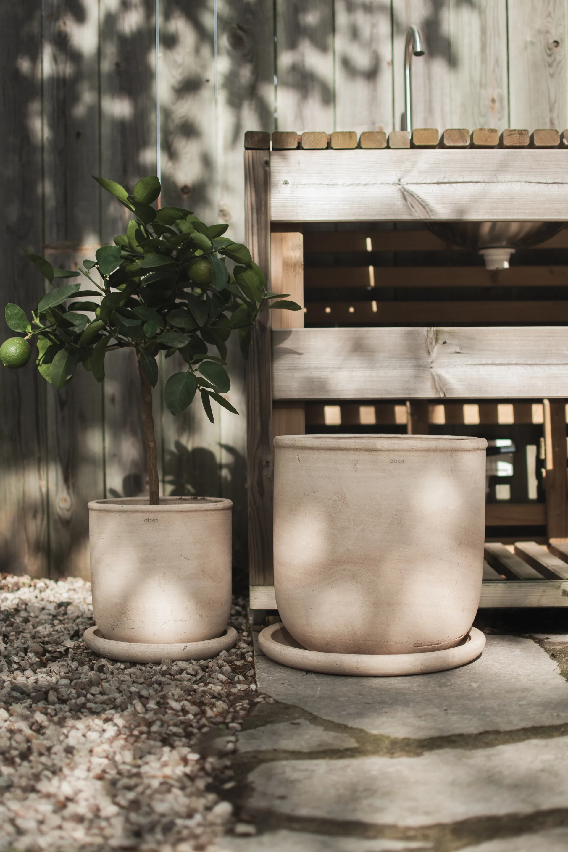 Terra γλάστρα, Sand, Ø23x26 cm DBKD