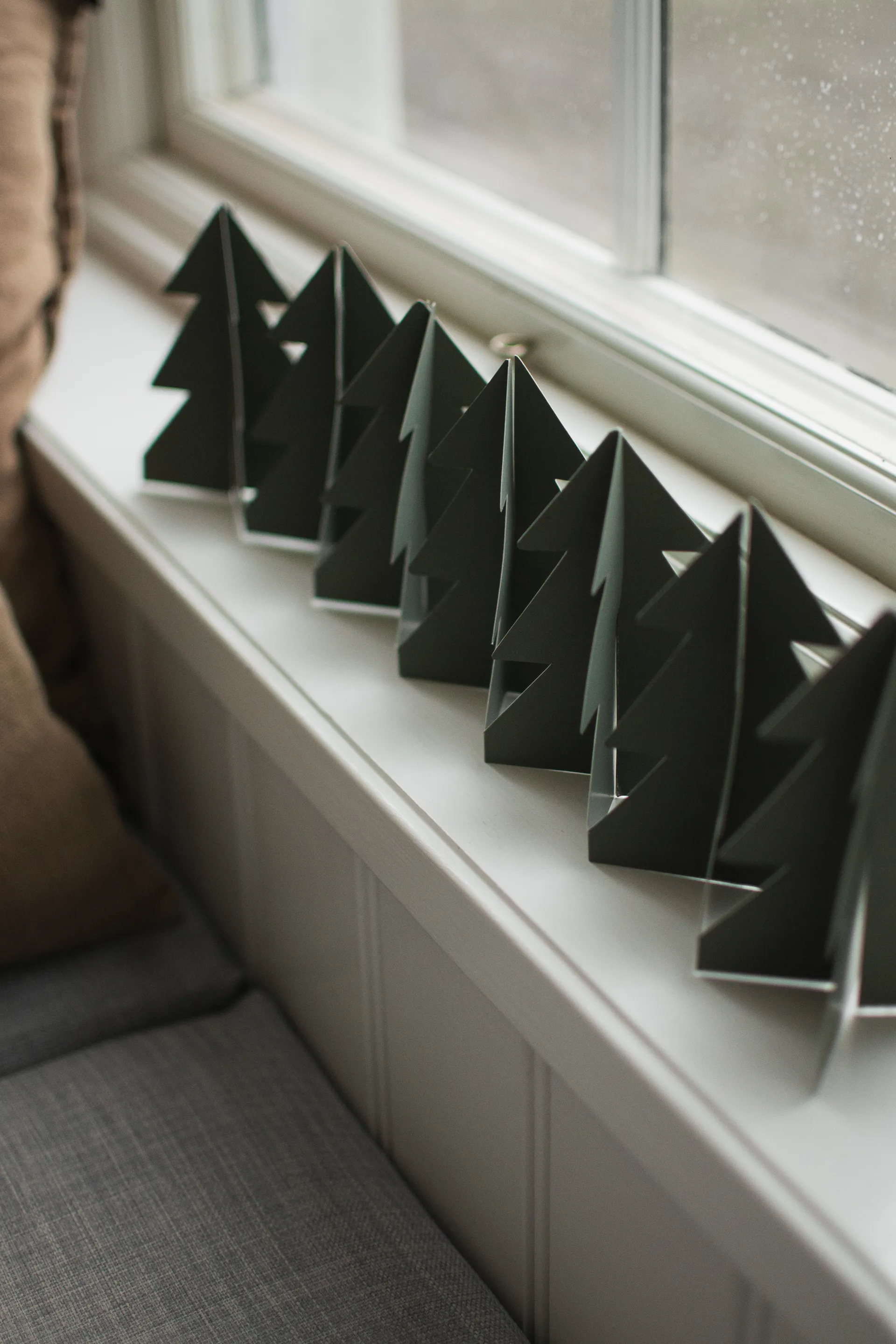 Tree in a row διακοσμητικό κρεμαστό 60 εκ., Green, 7x60 cm DBKD