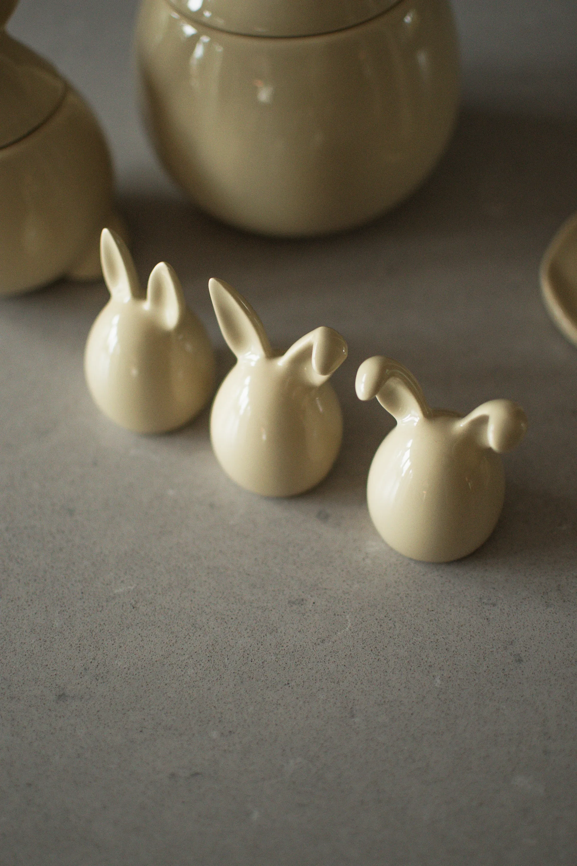 Triplets πασχαλινό λαγουδάκι 3-pack, Shiny yellow DBKD