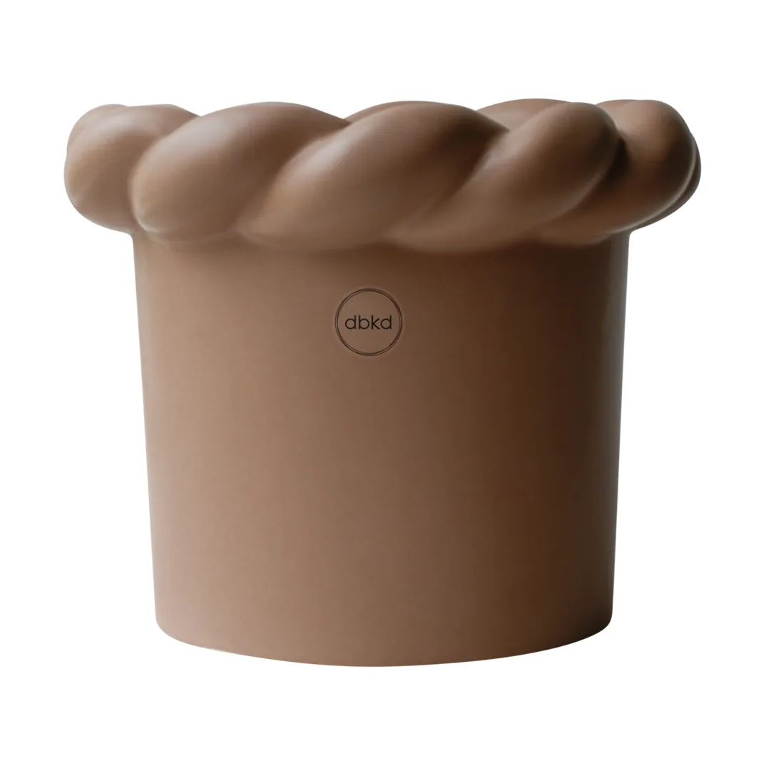 Γλάστρα λουλουδιών Twine διαμέτρου 14 εκ, Nougat DBKD