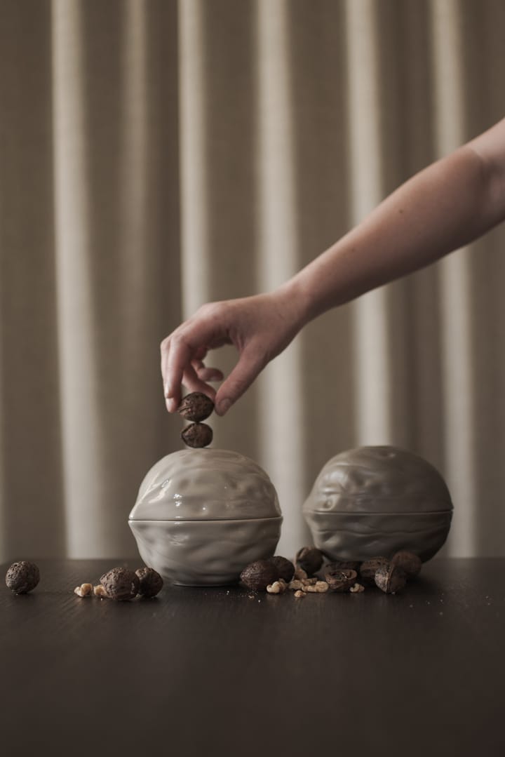 Μπολ από καρυδιά με καπάκι Walnut , Shiny mole DBKD