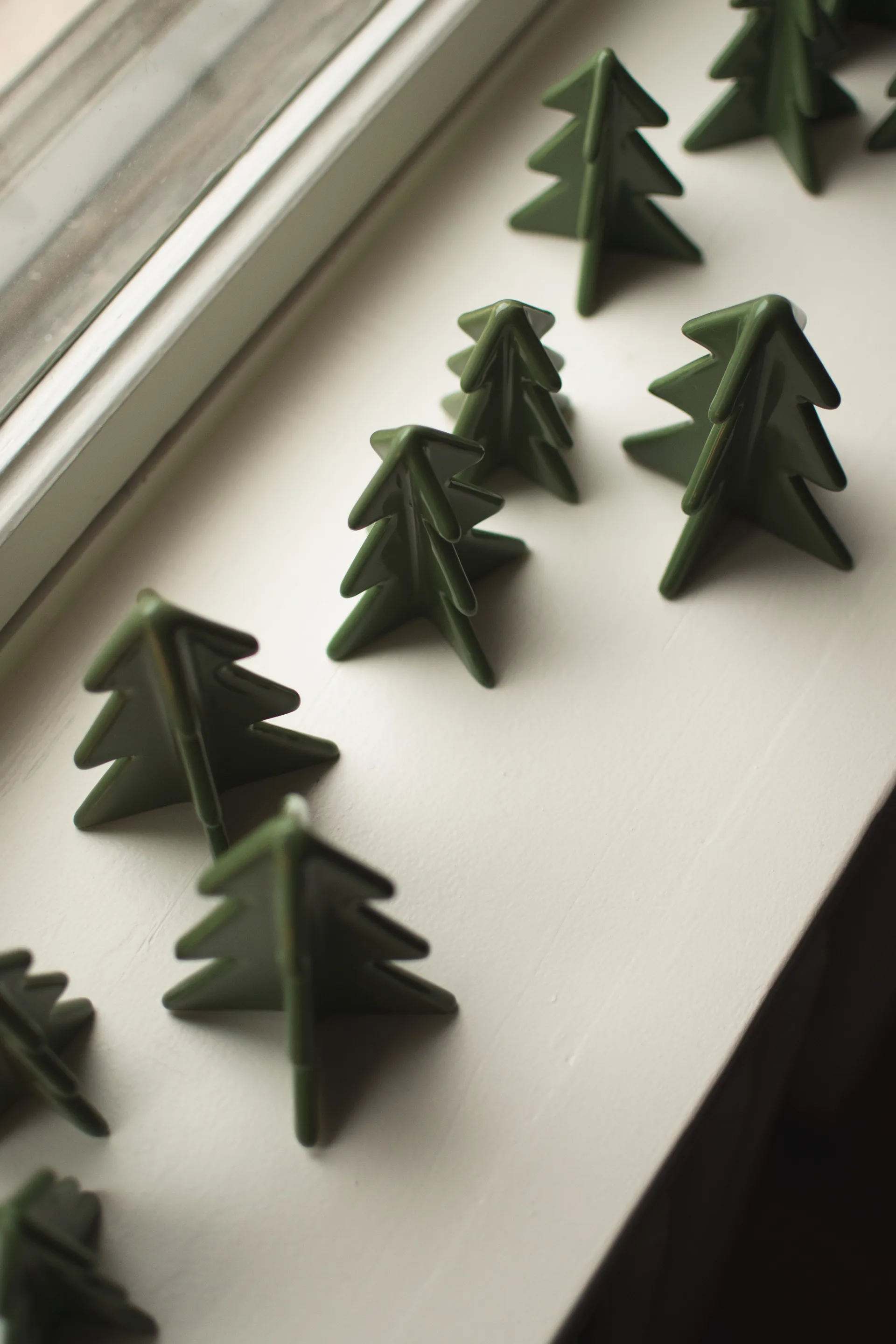 Winter tree διακόσμηση, Green, 7 cm DBKD