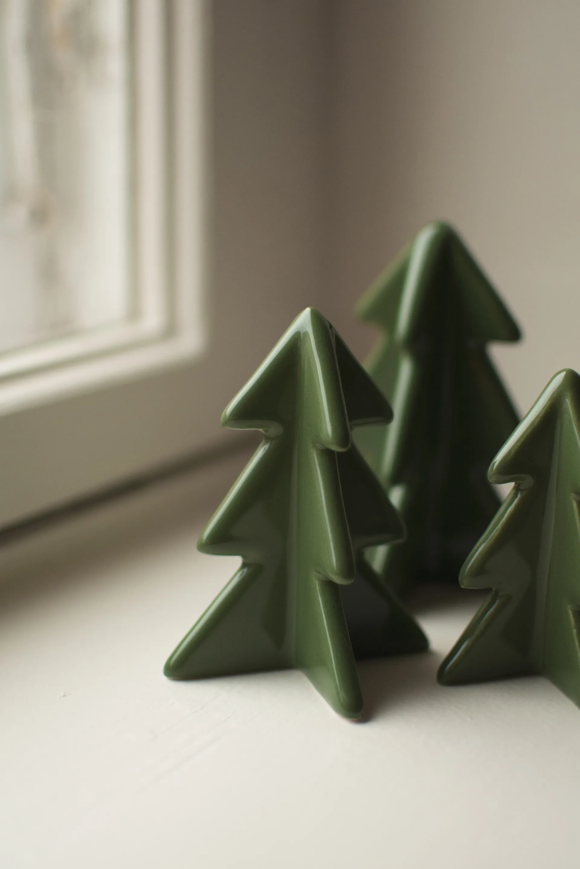 Winter tree διακόσμηση, Green, 8 cm DBKD