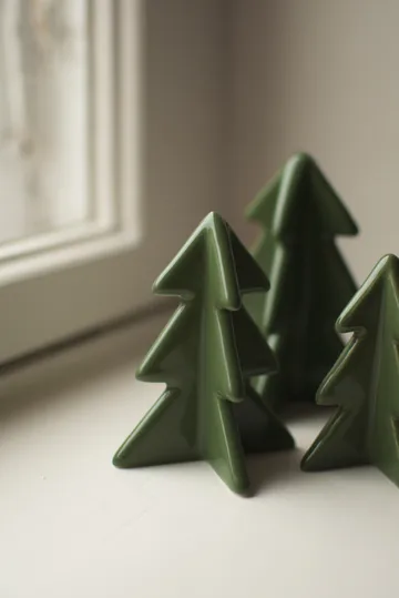 Winter tree διακόσμηση - Green, 8 cm - DBKD