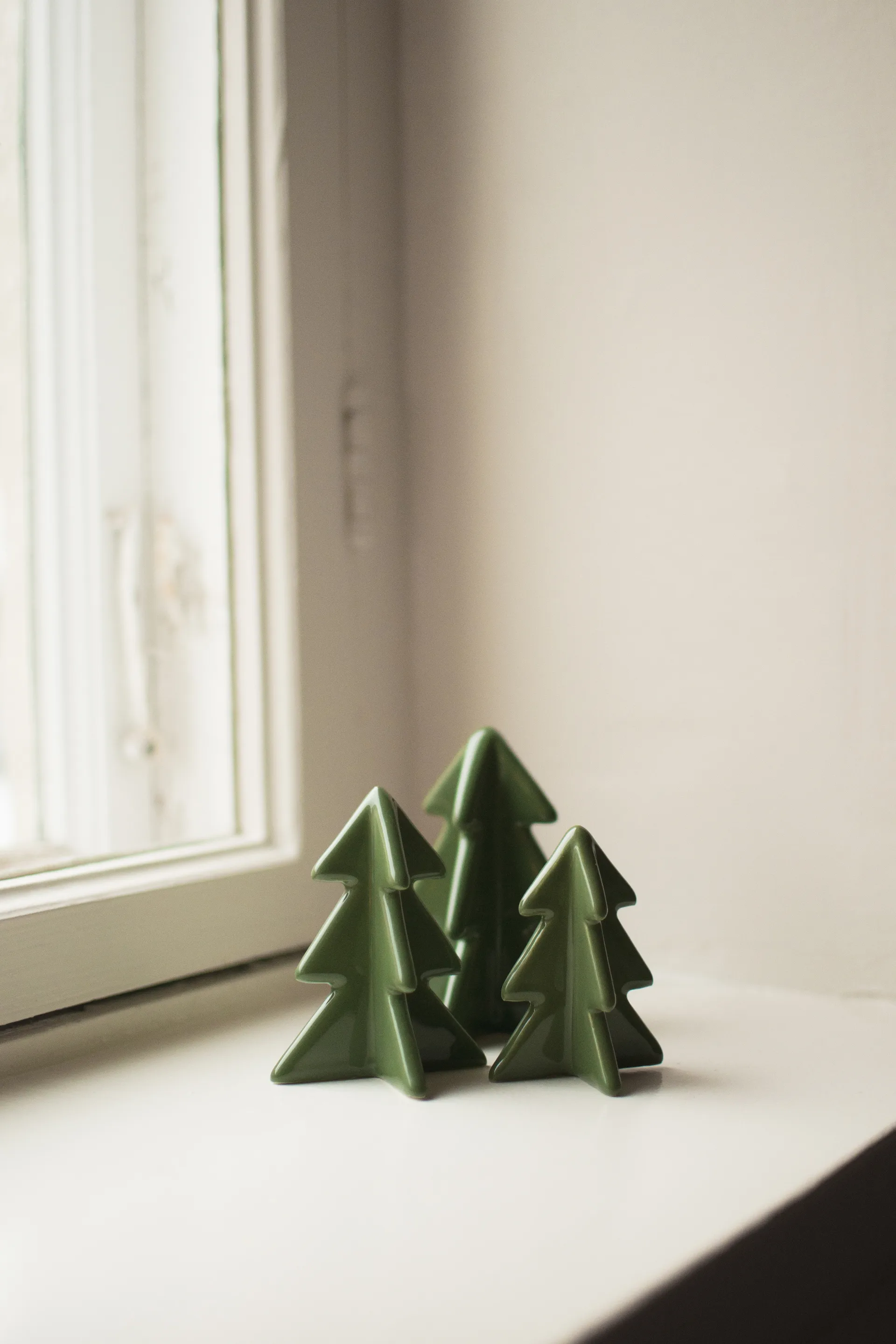 Winter tree διακόσμηση, Green, 8 cm DBKD