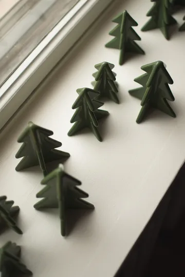 Winter tree διακόσμηση - Green, 9,5 cm - DBKD