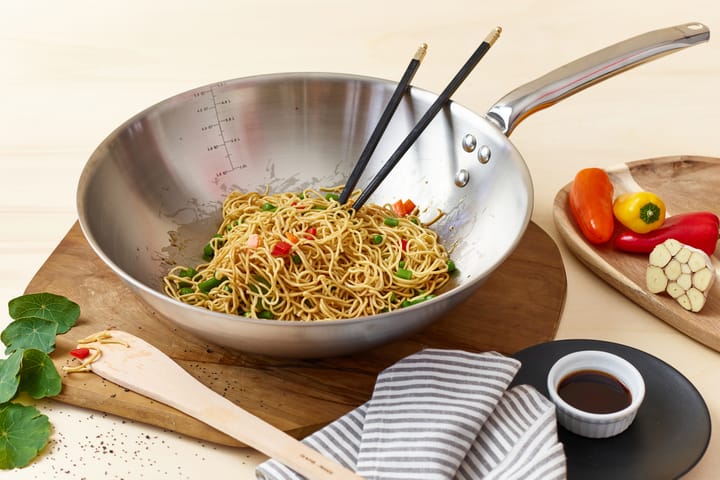 Alchimy wok ανοξείδωτο ατσάλι, Ø32 εκ. De Buyer