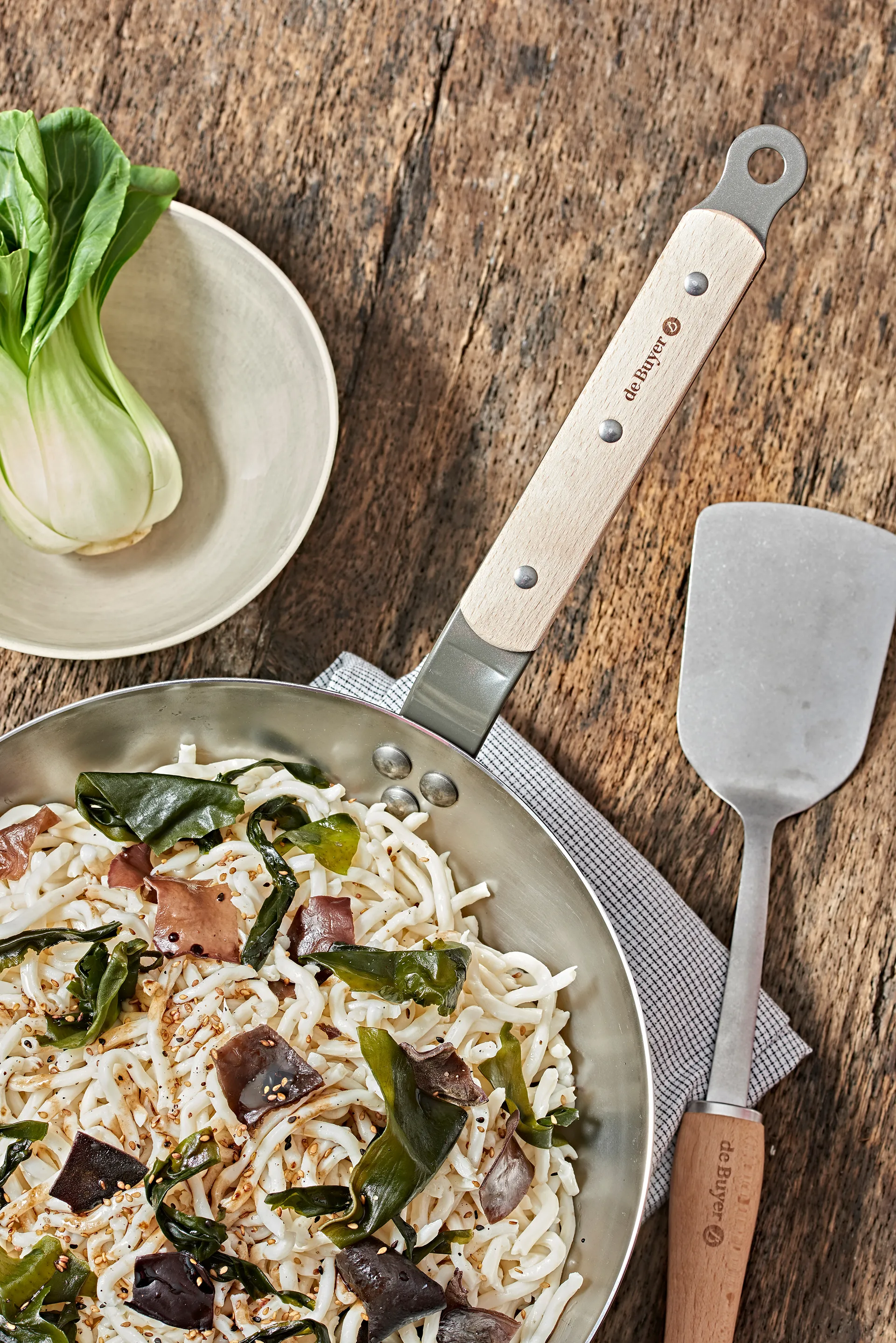 De Buyer B Bois σπάτουλα με ξύλινη λαβή, Ανοξείδωτο ατσάλι De Buyer