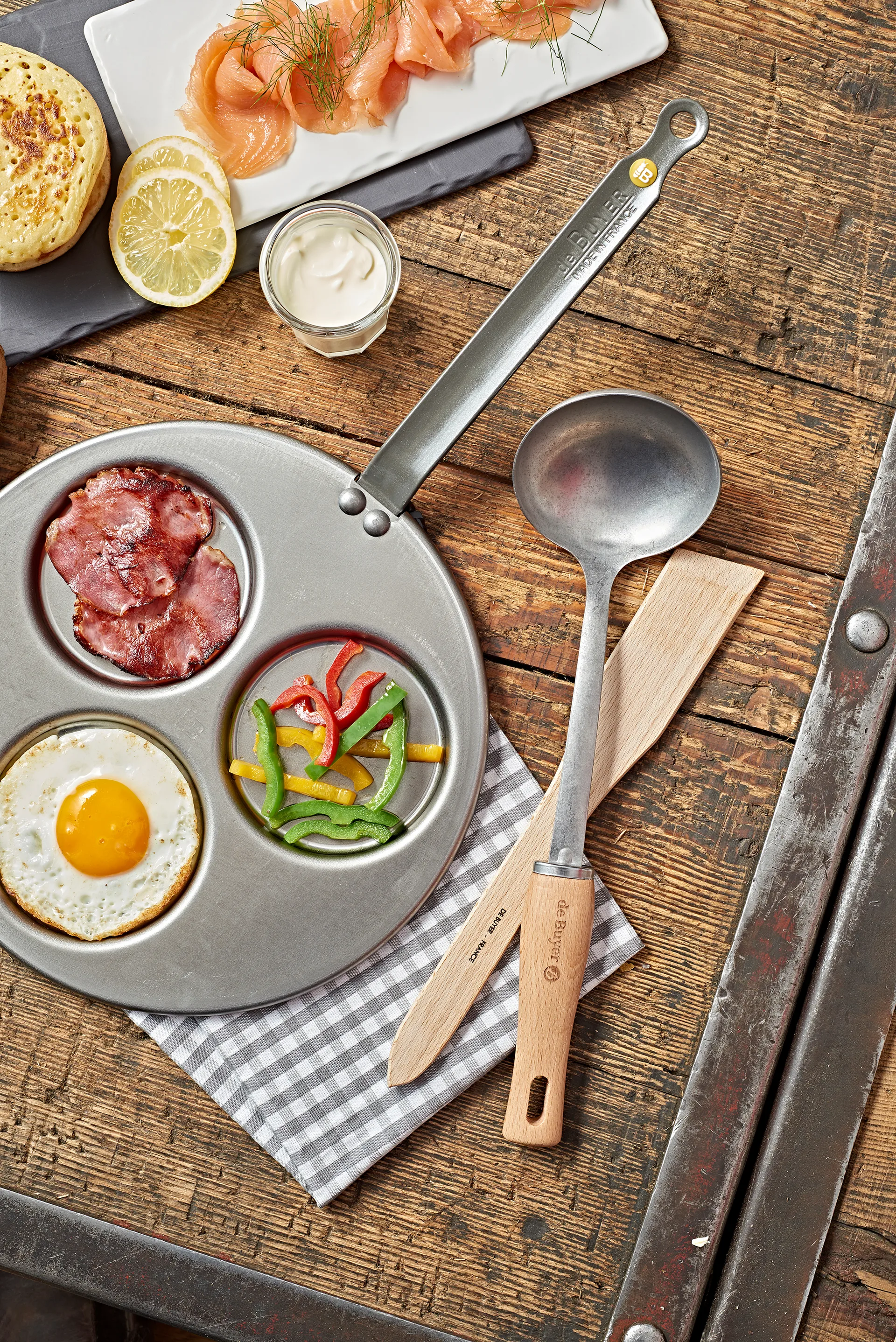 De Buyer B Bois κουτάλα σούπας με ξύλινη λαβή, Ανοξείδωτο ατσάλι De Buyer