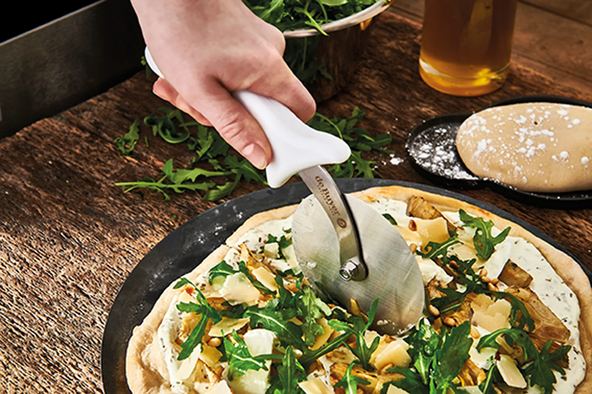 De Buyer κόφτης πίτσας , Ανοξείδωτο ατσάλι De Buyer