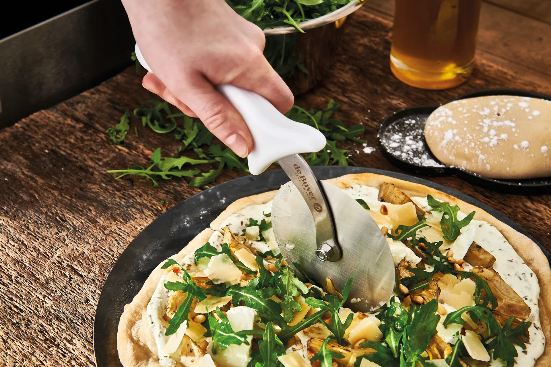 De Buyer κόφτης πίτσας , Ανοξείδωτο ατσάλι De Buyer