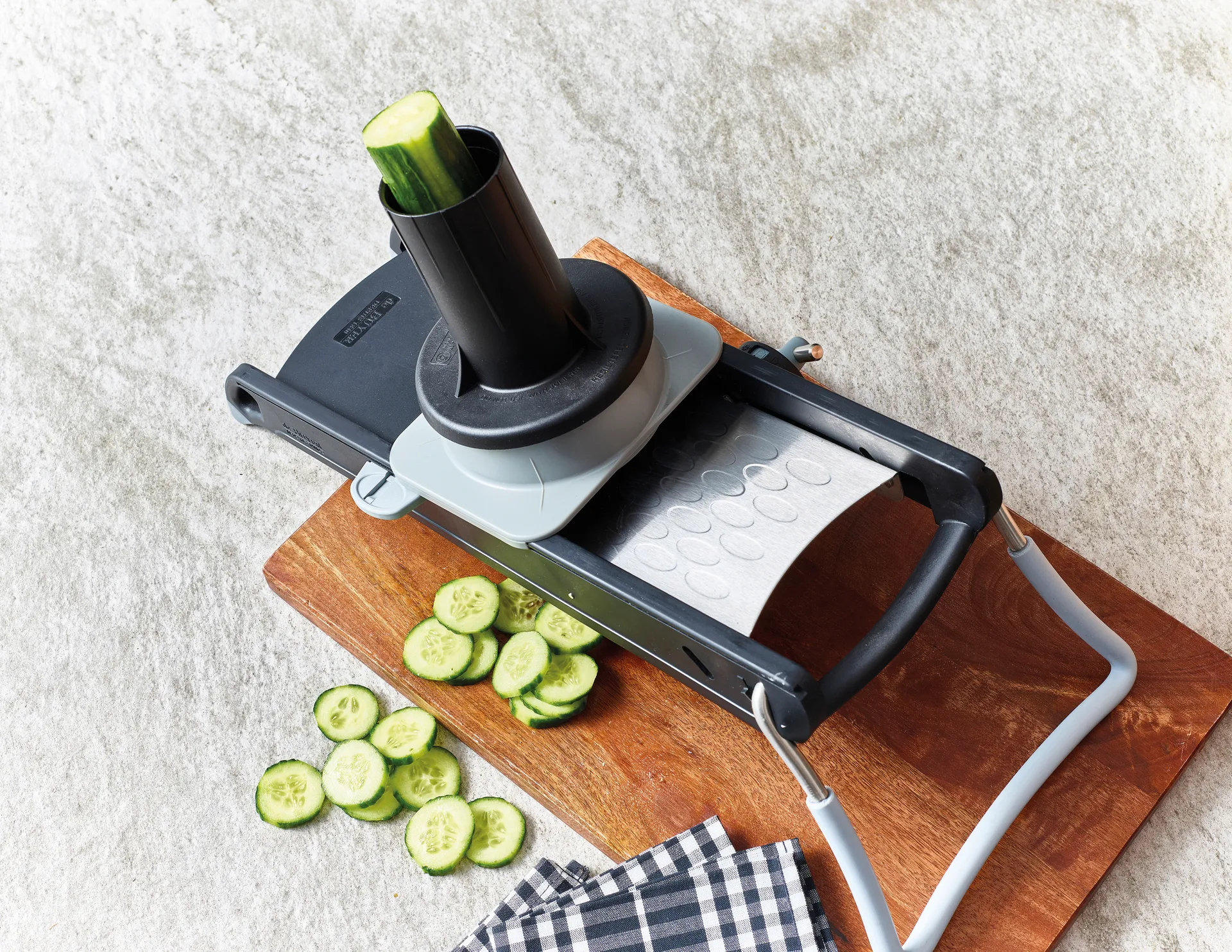 Gravity κι με αξεσουάρ κοπής de Buyer mandoline, Μαύρο De Buyer