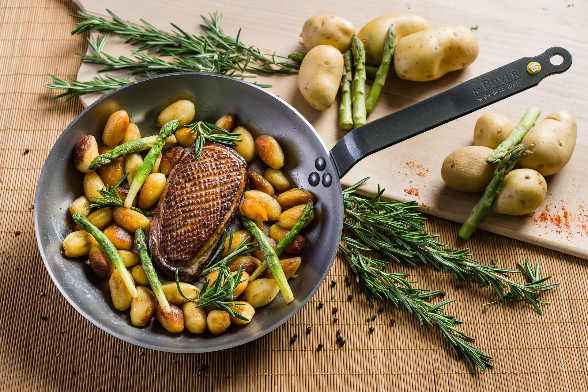 Mineral B τηγάνι, 26 cm De Buyer