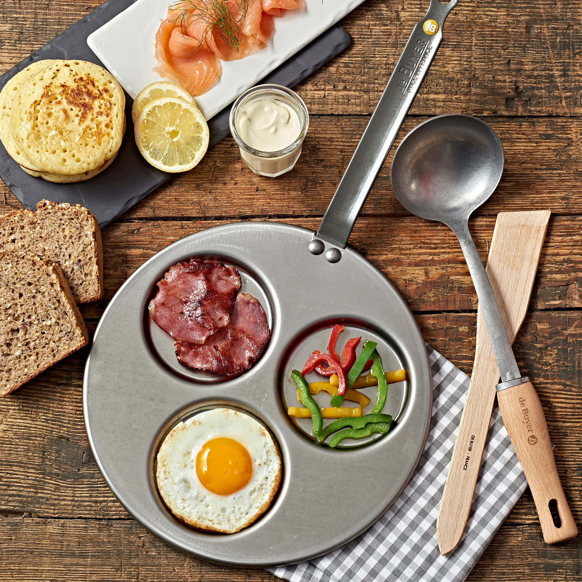 Mineral B τηγάνι για τηγανίτες, 27 cm De Buyer