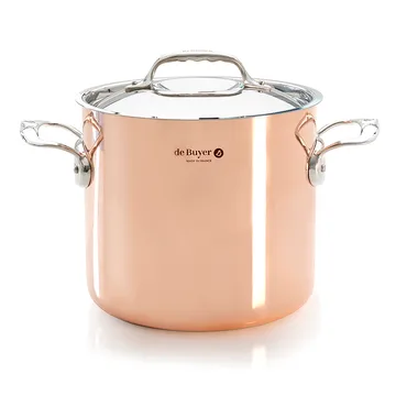 Prima Matera ψηλή κατσαρόλα με καπάκι για επαγωγική εστία - 20 cm - De Buyer