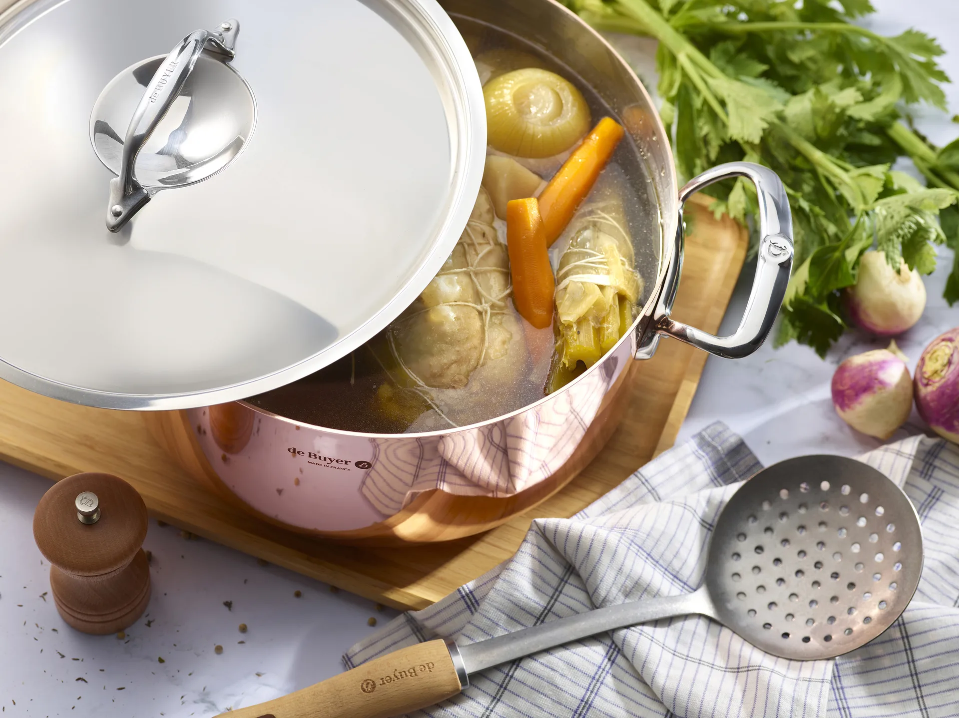 Prima Matera κατσαρόλα με καπάκι για επαγωγική εστία, 24 cm De Buyer