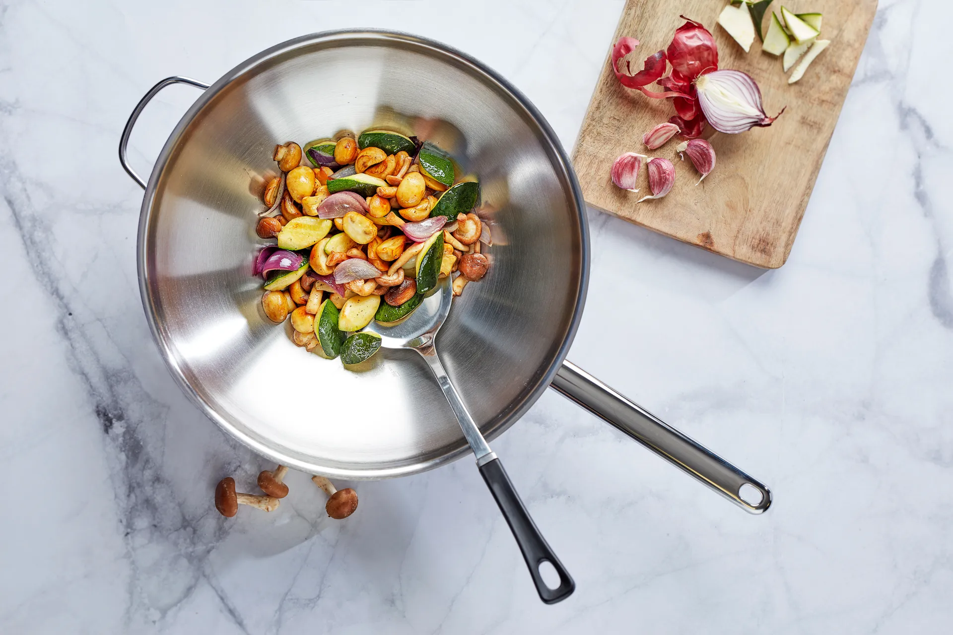 Apollo 7 γουόκ από ανοξείδωτο ατσάλι 7-στρώσεων με 2 λαβές, Ø36 εκ. Demeyere