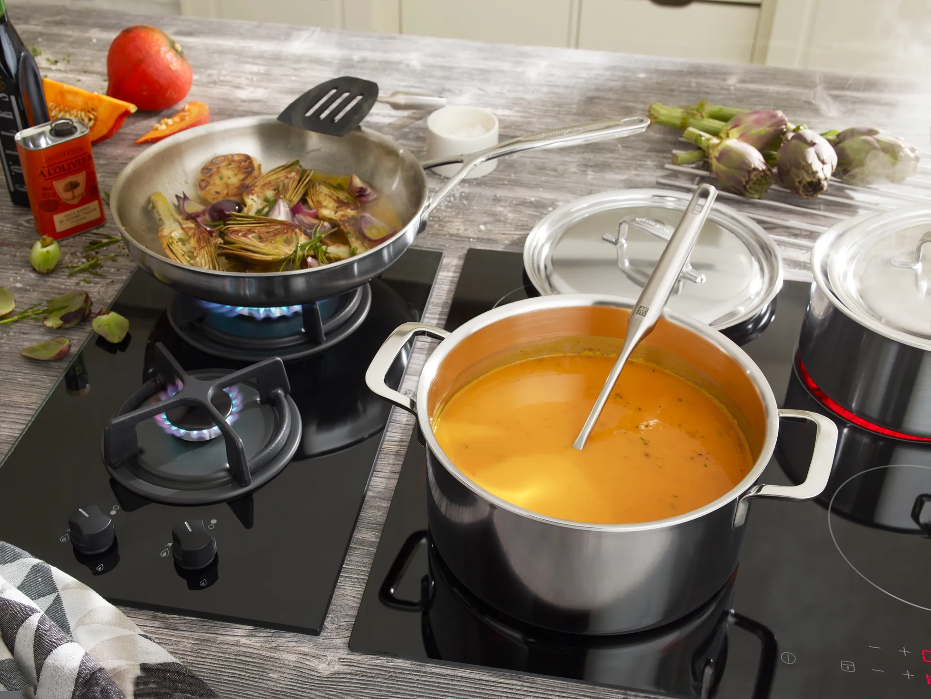 Demeyere 5-Plus κατσαρόλα ψηλή ανοξείδωτο ατσάλι, 8 Λ Demeyere