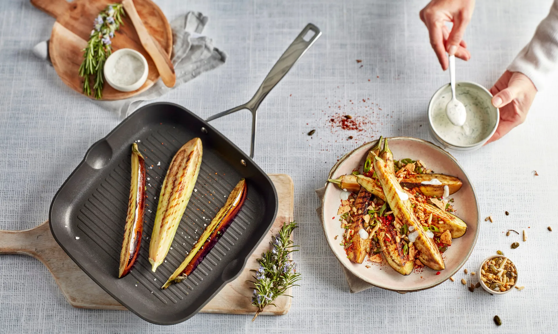 Demeyere Alu Pro τηγάνι γκριλ, 28x28 cm Demeyere